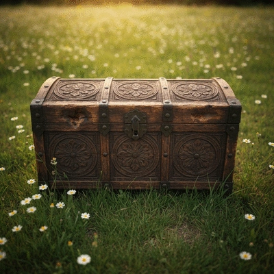 Neatly organized slackline gear, including line, tensioning system, and anchor straps